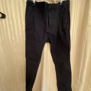 H&M Black Khaki Pants 33Wx32L